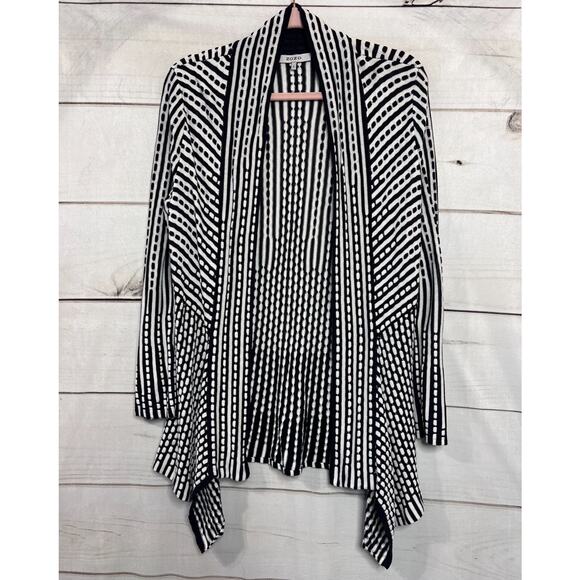 ZOZO Cardigan Sweater White Navy Size SM Preppy Chic - Picture 1 of 5